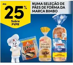 Continente Pães de forma da marca Bimbo promoção