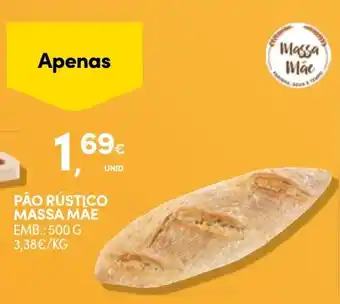 Continente Pão Rústico Massa Mae promoção