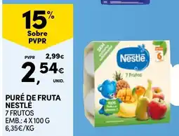 Continente puré de fruta nestlé 7 frutos promoção