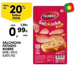 Continente Salchicha fatiado nobre promoção