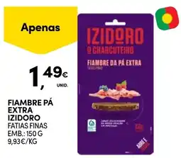 Continente fiambre pá extra izidoro fatias finas promoção