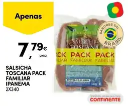 Continente Salsicha toscana pack familiar ipanema promoção