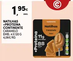 Continente Natilhas +Proteina Continente Caramelo promoção