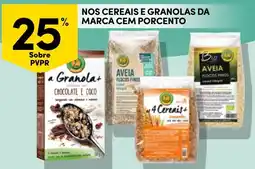 Continente Nos cereais e granolas da marca cem porcento promoção