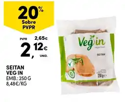 Continente Seitan veg in promoção