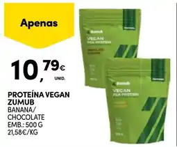 Continente Proteína vegan zumub banana/chocolate promoção