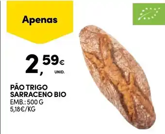 Continente Pão trigo sarraceno bio promoção