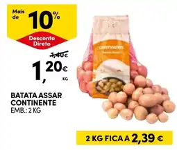 Continente batata assar continente promoção