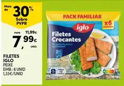 Continente filetes iglo peixe promoção