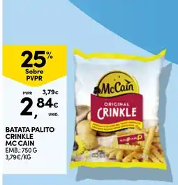 Continente batata palito crinkle mc cain promoção