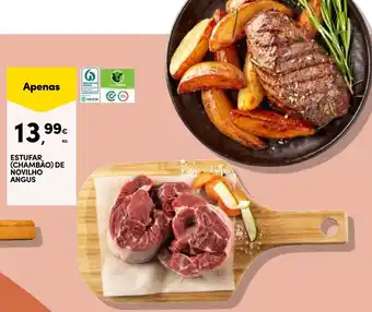 Continente Estufar (chambão) de novilho angus promoção