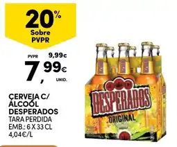 Continente Cerveja c/ álcool desperados promoção