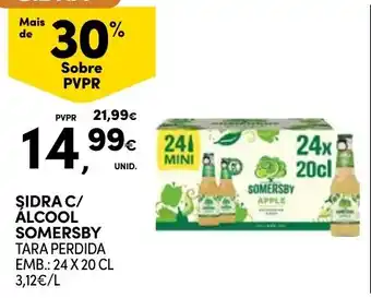 Continente Sidra c/ alcool somersby promoção