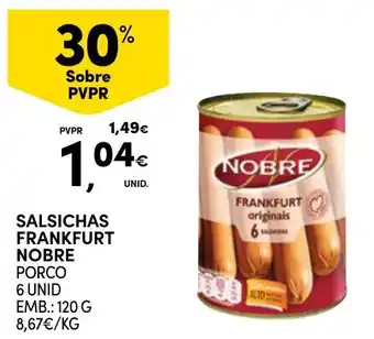 Continente Salsichas frankfurt nobre promoção