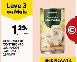 Continente Cogumelos laminados continente promoção