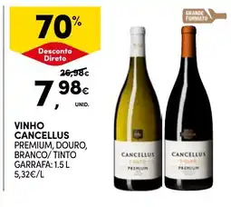 Continente vinho cancellus premium promoção