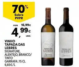 Continente vinho tapada das lebres signature promoção