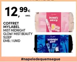 Continente Coffret mylabel mist midnight glow/ mist beauty sleep promoção
