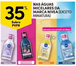 Continente Nas águas micelares da marca nivea (exceto miniatura) promoção