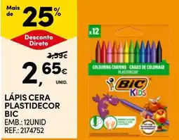 Continente Lápis cera plastidecor bic promoção