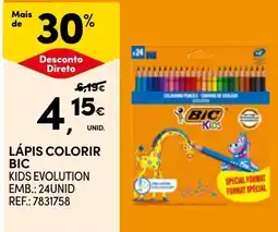 Continente lápis colorir bic kids evolution promoção