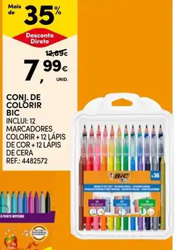 Continente Conj. de colorir bic promoção