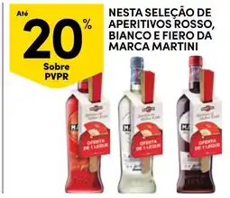 Continente Aperitivos rosso, bianco e fiero da marca martini promoção