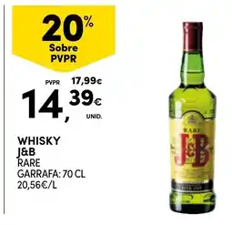 Continente Whisky J&B Rare promoção