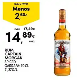 Continente rum captain morgan spiced promoção