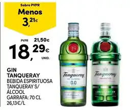 Continente gin tanqueray promoção