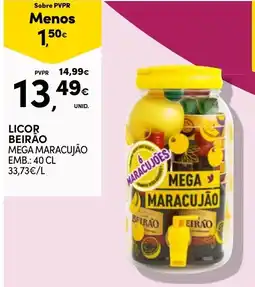 Continente Licor beirão mega maracujão promoção