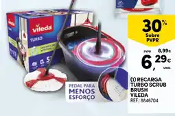 Continente Recarga turbo scrub brush vileda promoção