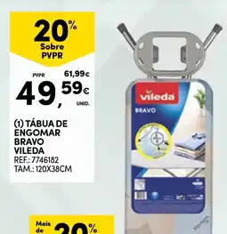 Continente tábua de engomar bravo vileda promoção