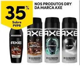 Continente Nos produtos dry da marca axe promoção