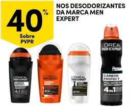 Continente Nos desodorizantes da marca men expert promoção