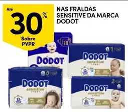 Continente fraldas sensitive da marca dodot promoção