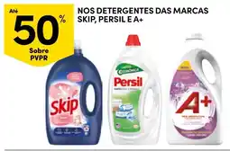 Continente Detergentes das marcas skip, persil e a+ promoção
