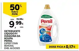 Continente Detergente liquido p/ maquina da roupa persil expert stain removal promoção