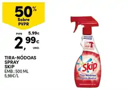 Continente Tira-nódoas spray skip promoção