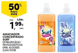 Continente Amaciador concentrado surf promoção