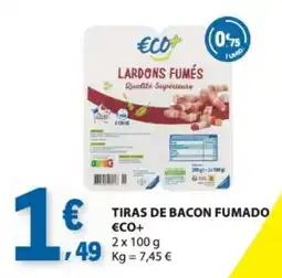 E.Leclerc Tiras de bacon fumado eco+ promoção