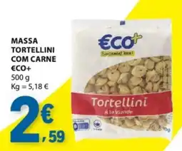 E.Leclerc Massa tortellini com carne eco+ promoção