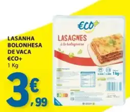 E.Leclerc Lasanha bolonhesa de vaca eco+ promoção