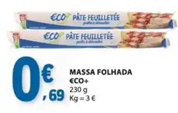 E.Leclerc Massa folhada eco+ promoção