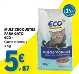 E.Leclerc Multicroquetes para gato eco+ carne e cereais promoção