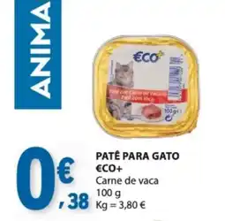 E.Leclerc Patê para gato eco+ carne de vaca promoção