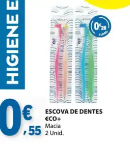 E.Leclerc escova de dentes eco+ promoção
