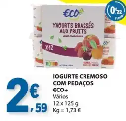 E.Leclerc Iogurte cremoso com pedaços eco+ promoção