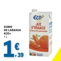 E.Leclerc Sumo de laranja eco+ promoção