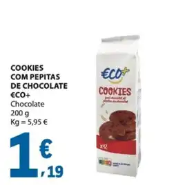 E.Leclerc Cookies com pepitas de chocolate eco+ promoção